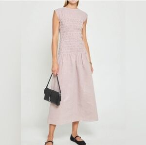 O.P. T. Byrdie Smocked Dress In Gingham Print Size XS